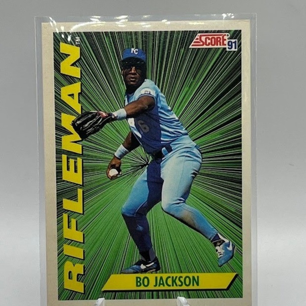 Bo Jackson Rifleman 1991 Score 412 MLB Kansas City Royals Baseball Trading Card‎